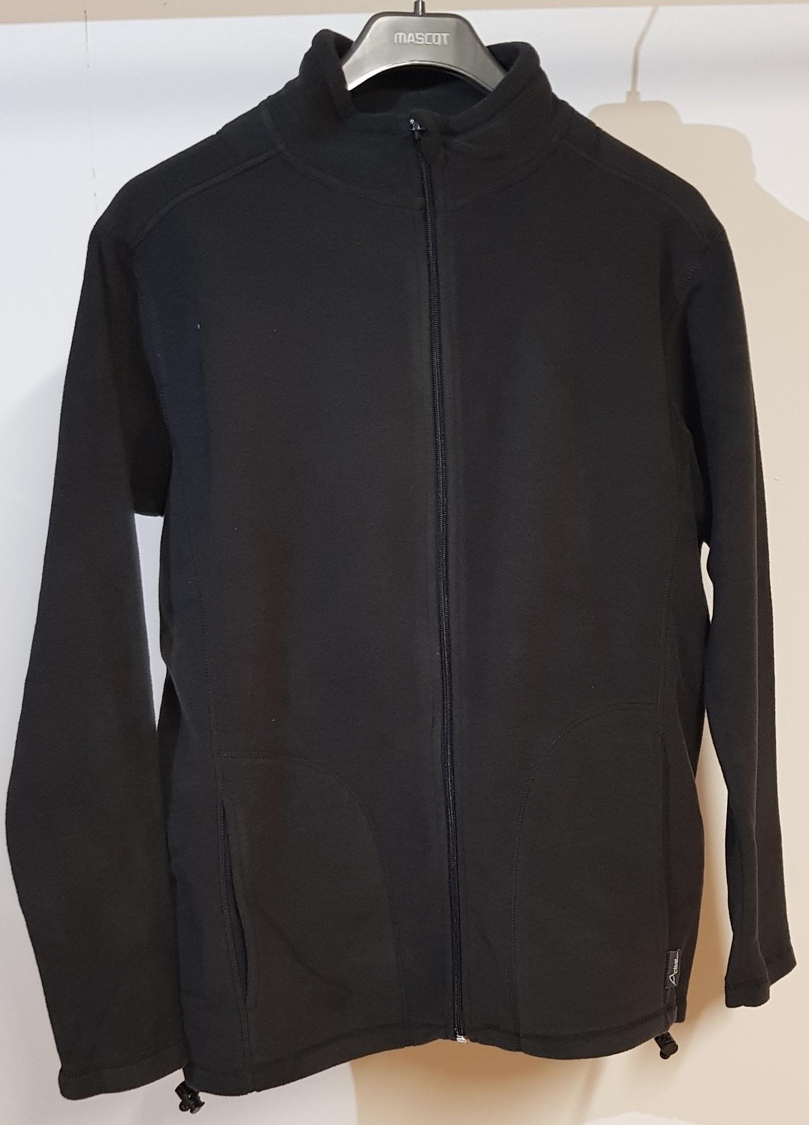 Fleecejacke S50, Laserdruck Schornsteinfeger Rücken, schwarz, Gr. M
