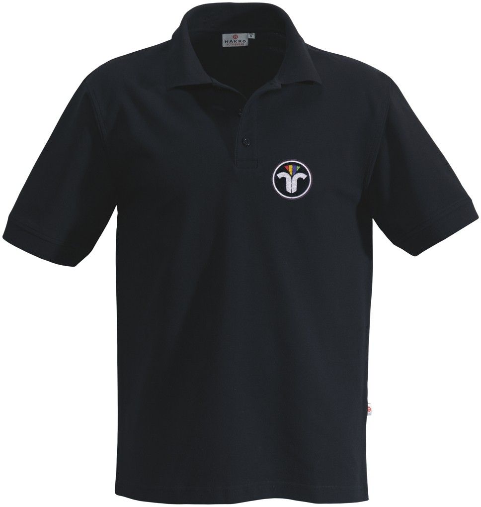 Leon Polo Piquet Shirt, ZIV-3D, schwarz, 100 % BW, Gr.