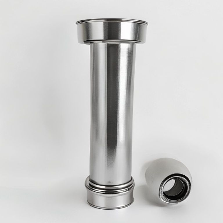 Edelstahl-Reinigungsrohr Ø 150 mm × 1000 mm